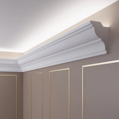 Stuckleiste für indirekte Beleuchtung LED Deckenleisten OL-22 90x120 mm